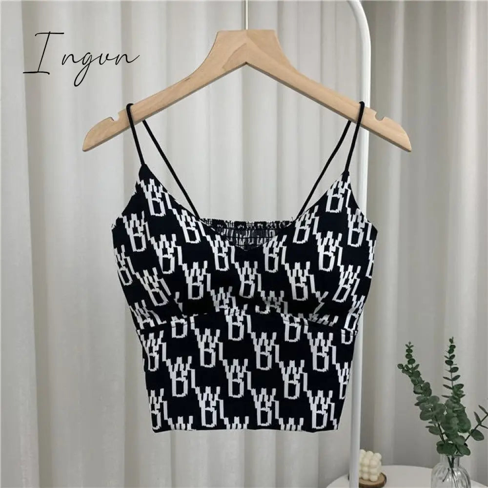 Ingvn - Y2K Tops Women Corset Top Korean Fashion Leopard Crop Camis Streetwear Sexy Tank Coquette