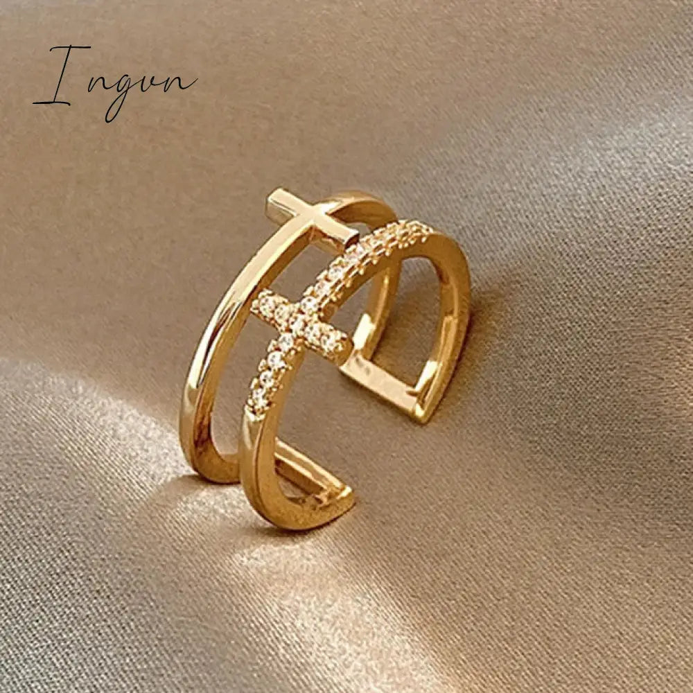 New Luxury Leaf Branch Shape Open Rings For Women Korean Party Exquisite Finger Ring Girls