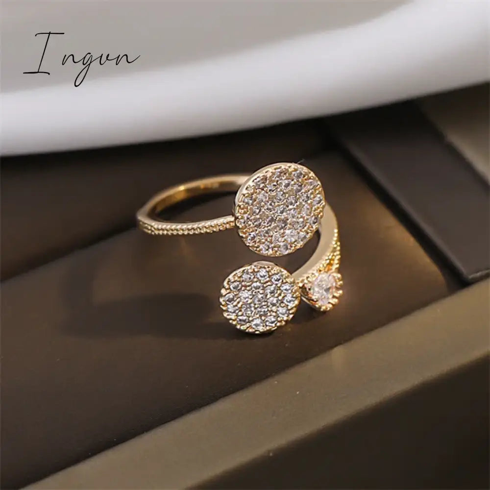 New Luxury Leaf Branch Shape Open Rings For Women Korean Party Exquisite Finger Ring Girls