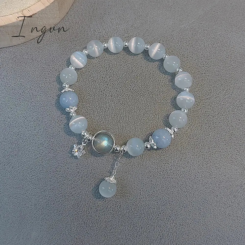 Sea Blue Treasure Moonlight Crystal Bracelet