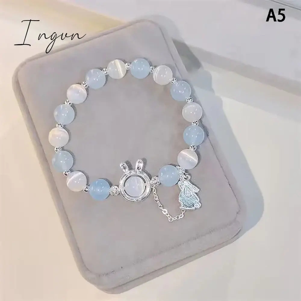 Sea Blue Treasure Moonlight Crystal Bracelet