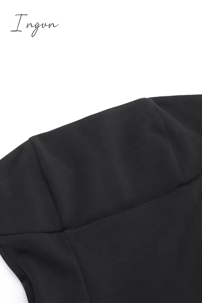 Sexy Solid Strapless Dresses Dresses/Short